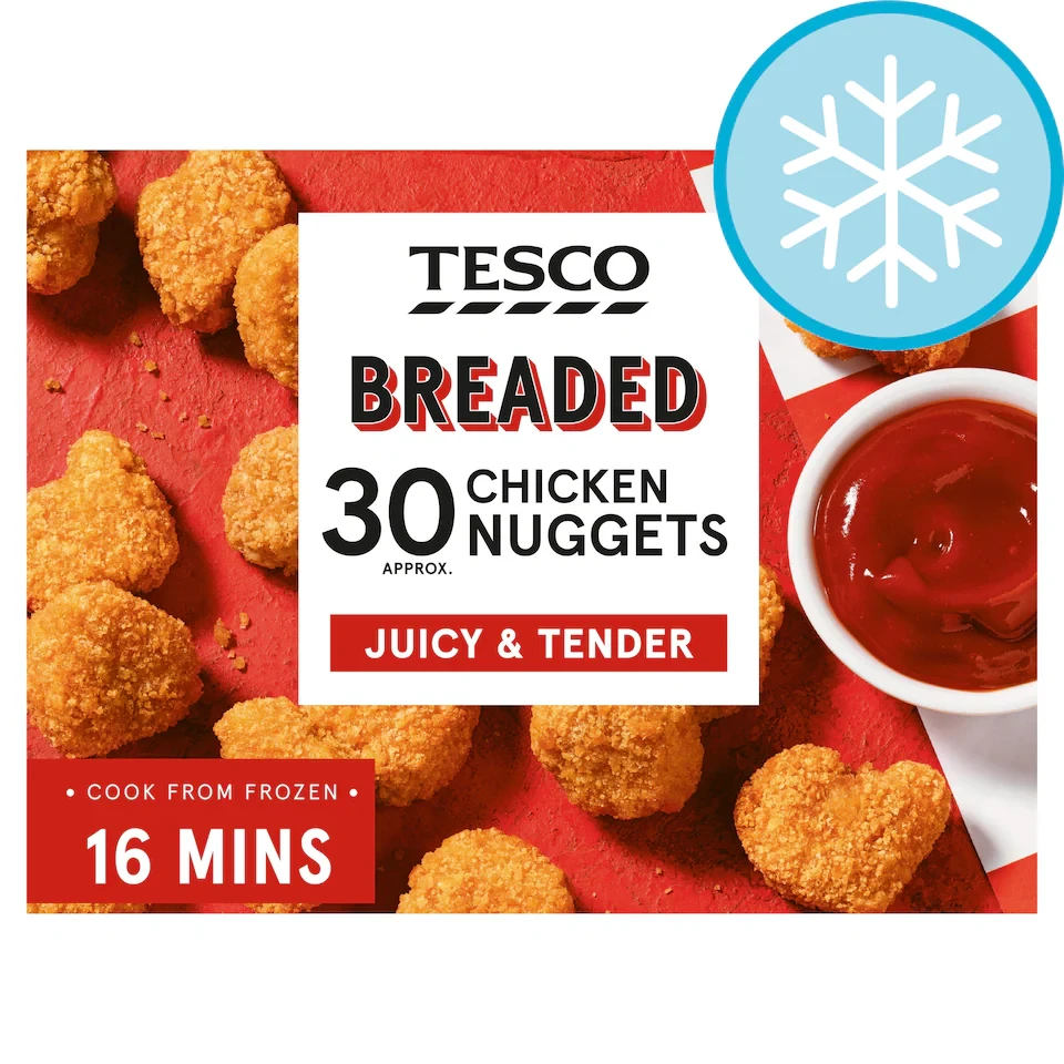 Tesco Breaded Chicken Nuggets 30 Pack 450g
