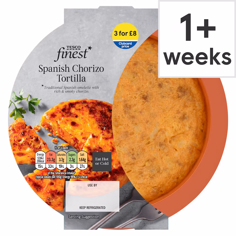 Tesco Finest Chorizo Tortilla  250g