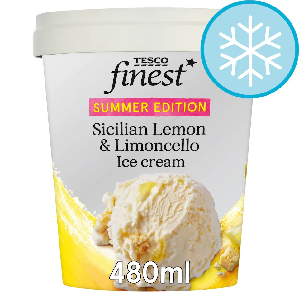 Tesco Finest Sicilian Lemon and Limoncello Ice Cream 480ml