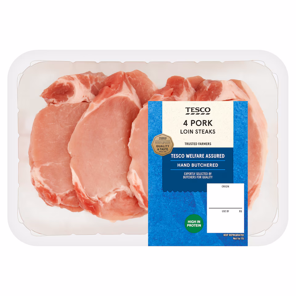 Tesco Pork Loin Steaks 480g