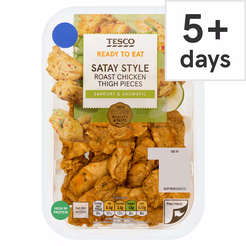Tesco Satay Style Roast Chicken Thigh Pieces 180g