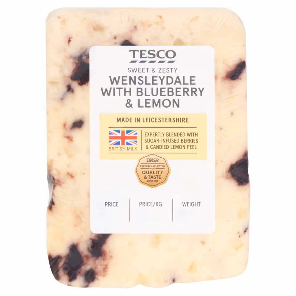 Tesco Wensleydale with Blueberry & Lemon 180g