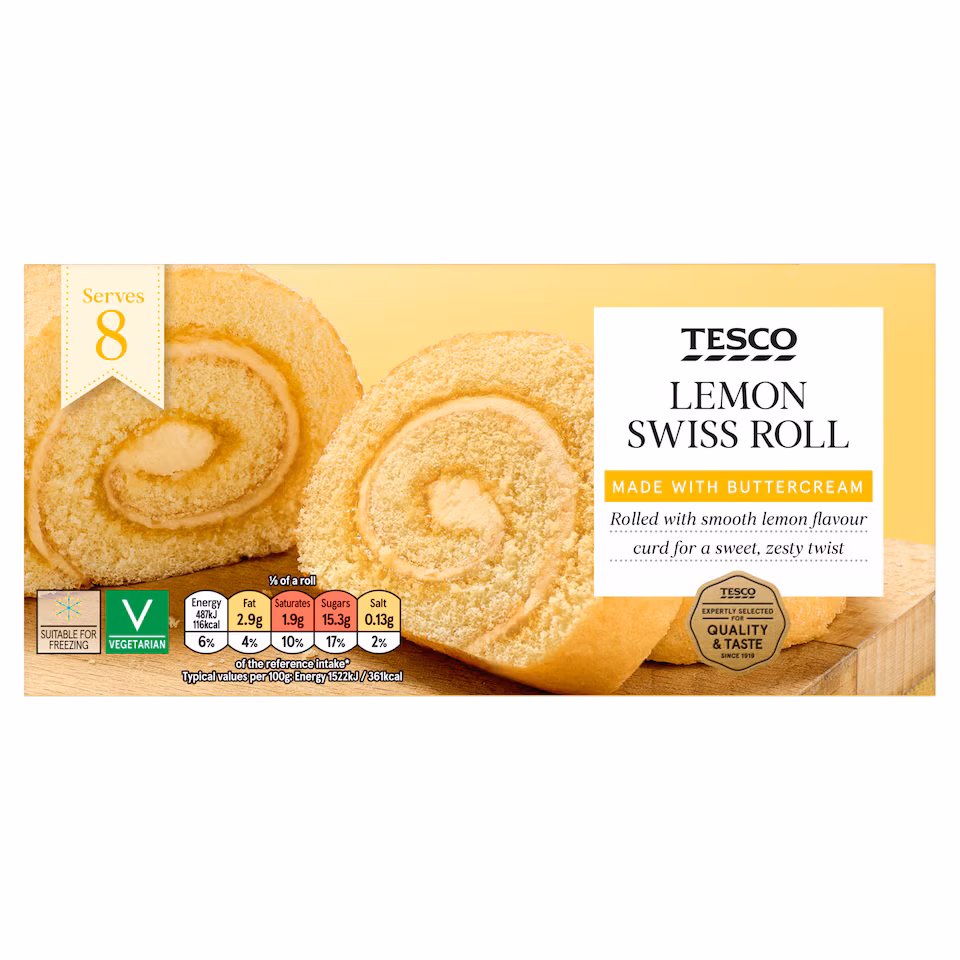 Tesco Lemon Swiss Roll