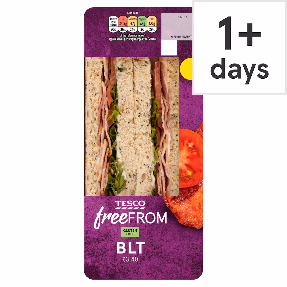 Tesco Free From BLT Sandwich