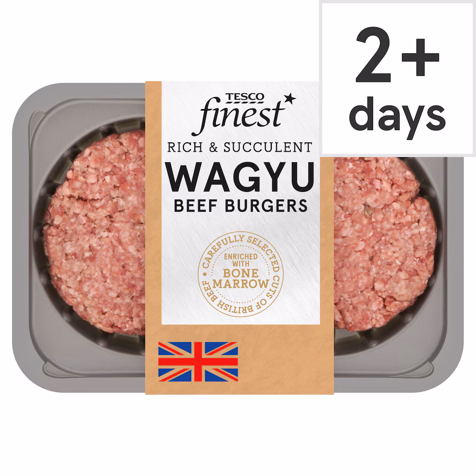 Tesco Finest Wagyu Beef Burgers 454g