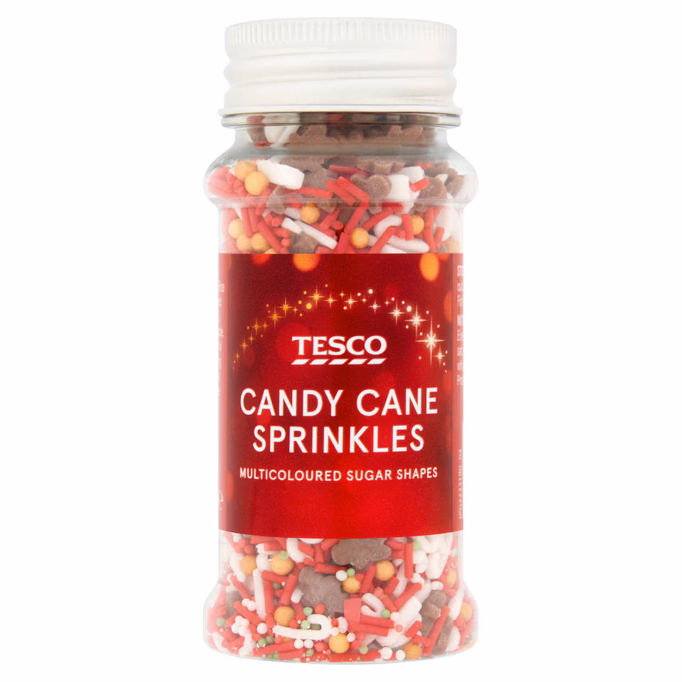 Tesco Candy Cane Festive Sprinkles 70g