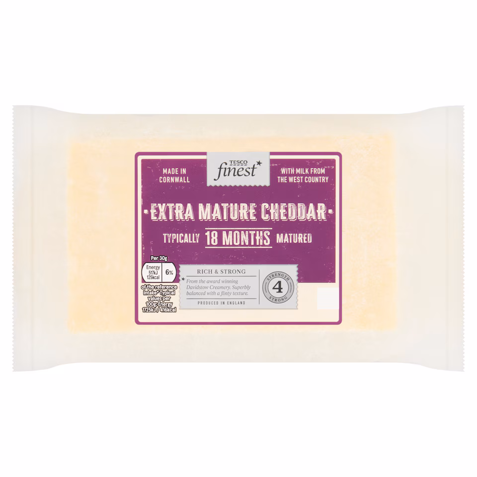 Tesco Finest Extra Mature Cheddar Cheese 550g