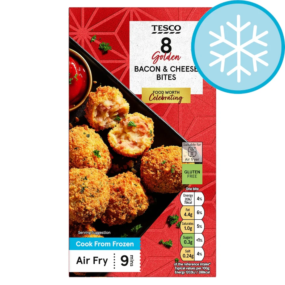 Tesco Free From Bacon and Cheese Bites 205G