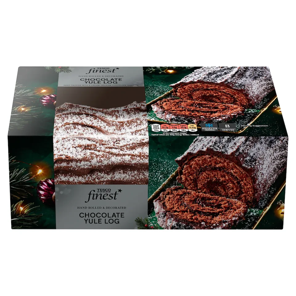 Tesco Finest Chocolate Yule Log