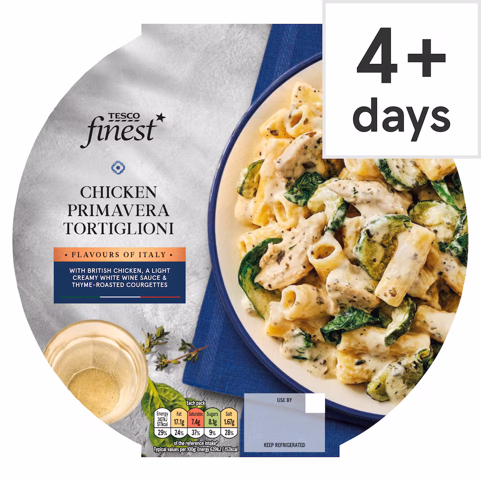 Tesco Finest Chicken Primavera Tortiglioni 380g