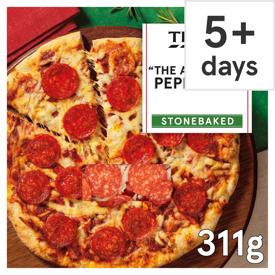 Tesco Stonebaked The American Pepperoni Pizza 311g