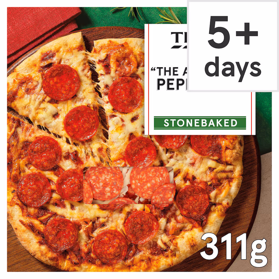 Tesco Stonebaked The American Pepperoni Pizza 311g