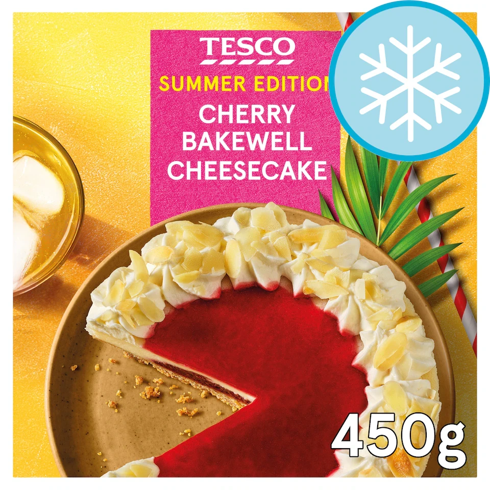 Tesco Cherry Bakewell Cheesecake 450G