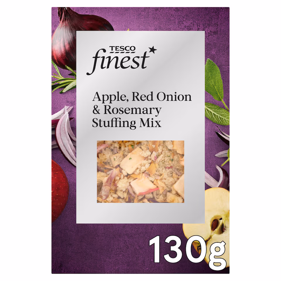 Tesco Finest Red Apple, Toasted Onion & Rosemary Stuffing 130g