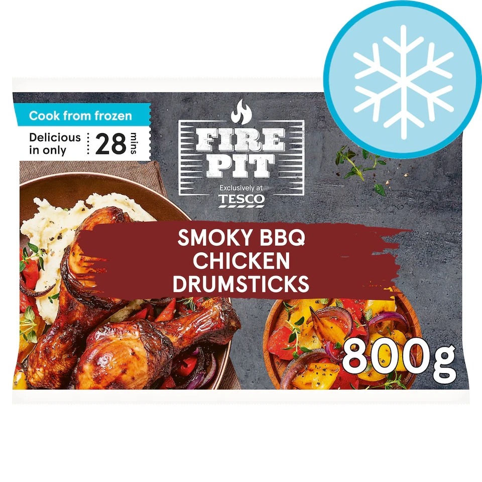 Fire Pit Tesco Smokey BBQ Chicken Drums 800g