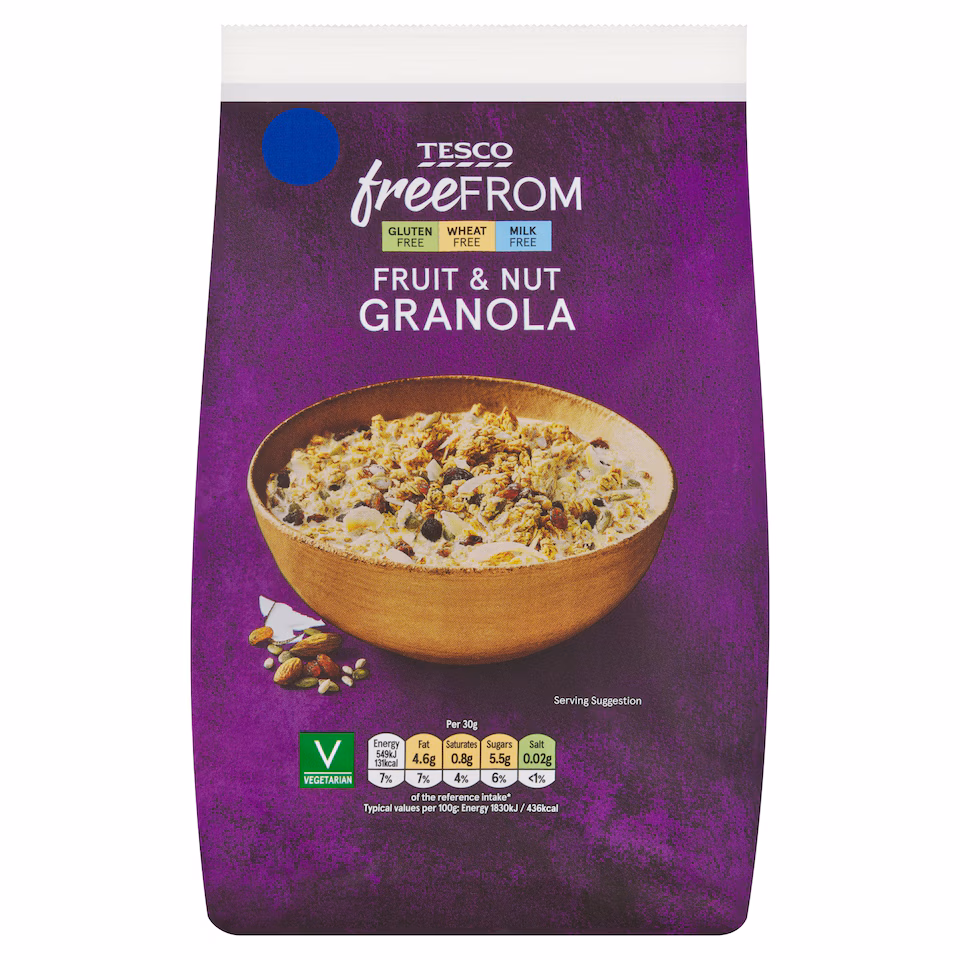 Tesco Free From Fruit & Nut Granola 350g