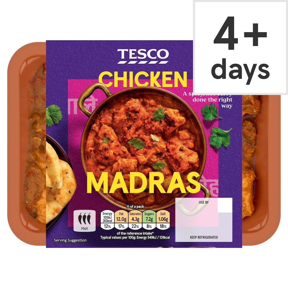 Tesco Chicken Madras 400g