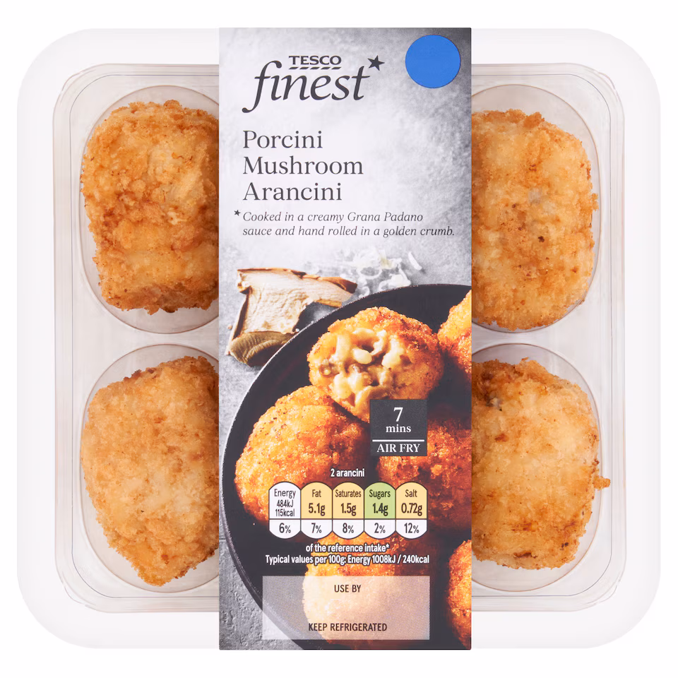Tesco Finest Porcini Mushroom Arancini 144g