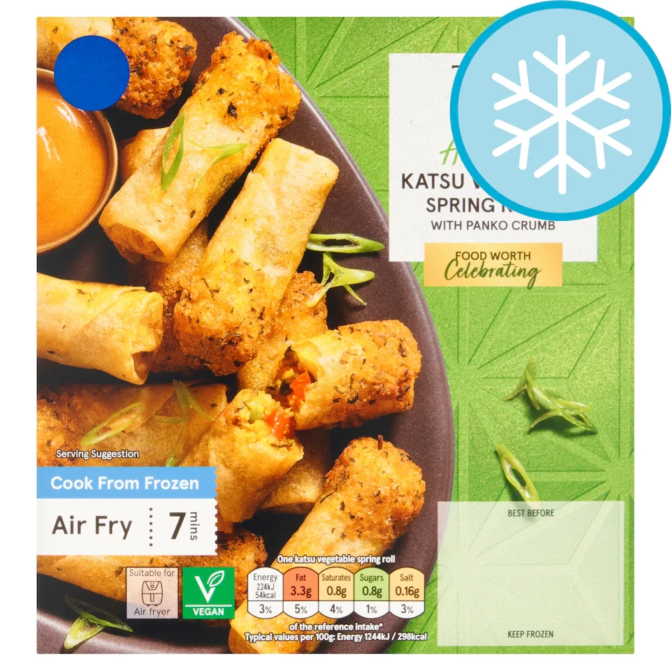 Tesco 10 Katsu Vegetable Spring Rolls 200g