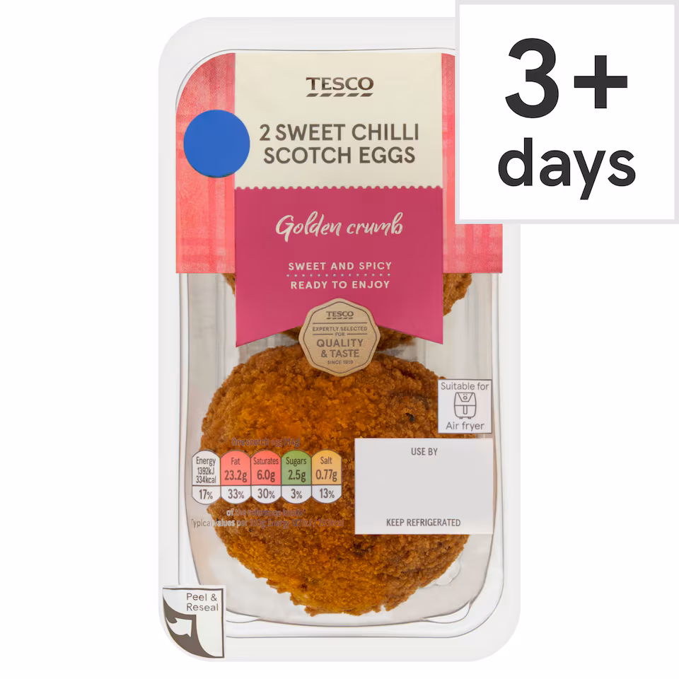 Tesco 2 Sweet Chilli Scotch Eggs 227g