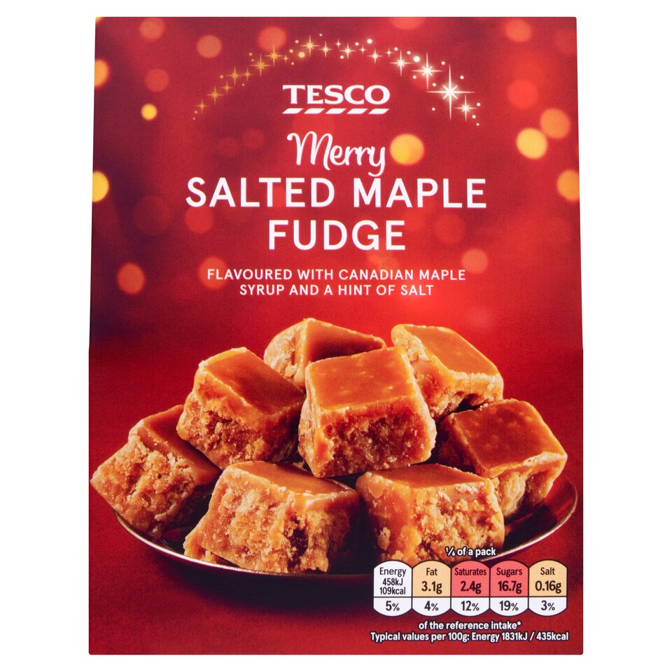 Tesco Salted Maple Fudge 150g