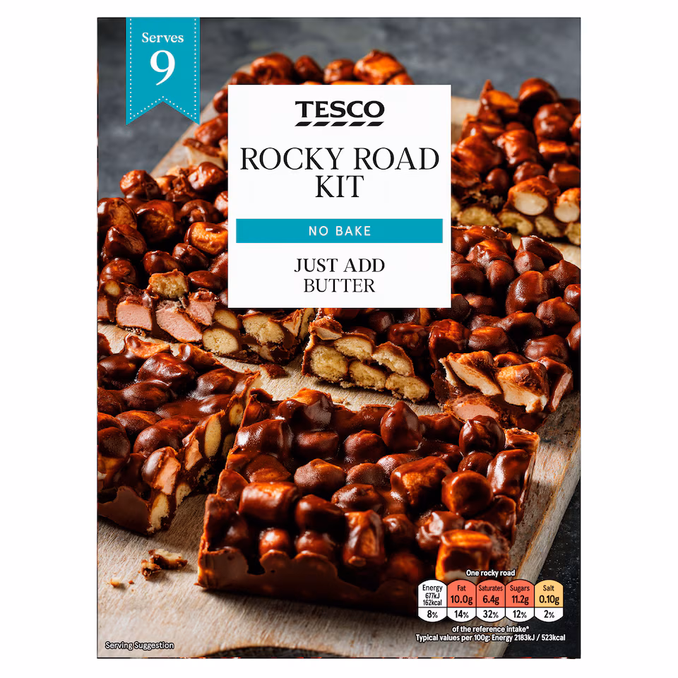 Tesco Rocky Road Traybake Kit 225g