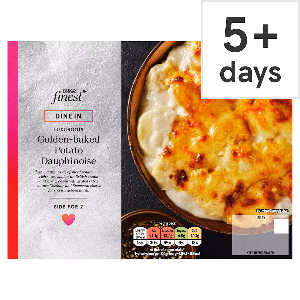 Tesco Finest Dine In Golden-baked Potato Dauphinoise 400g