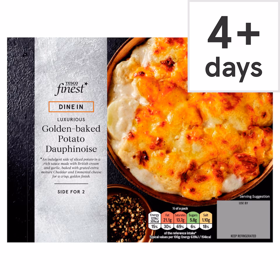 Tesco Finest Dine In Golden-baked Potato Dauphinoise 400g