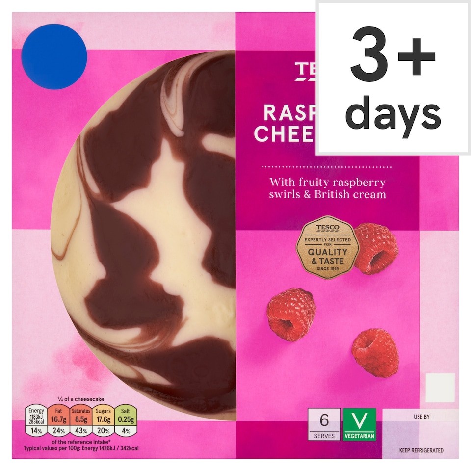 Tesco Raspberry Cheesecake 500g