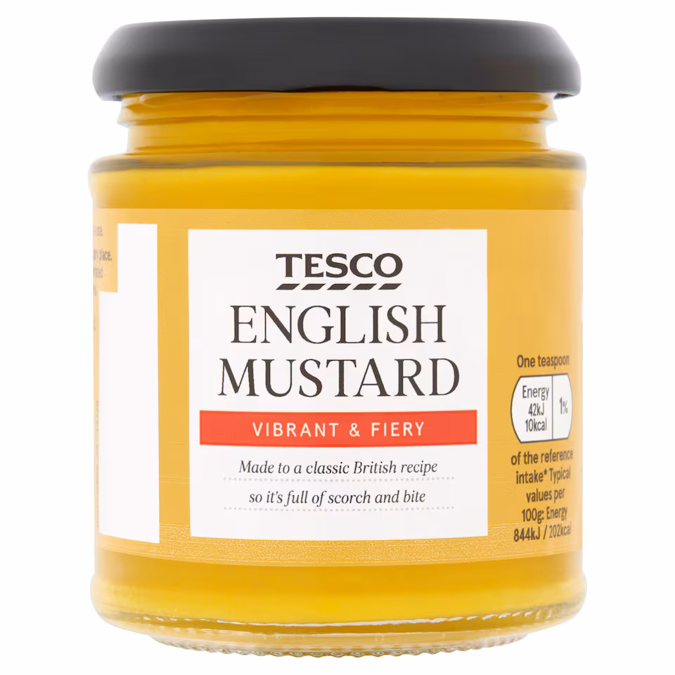 Tesco English Mustard 185g