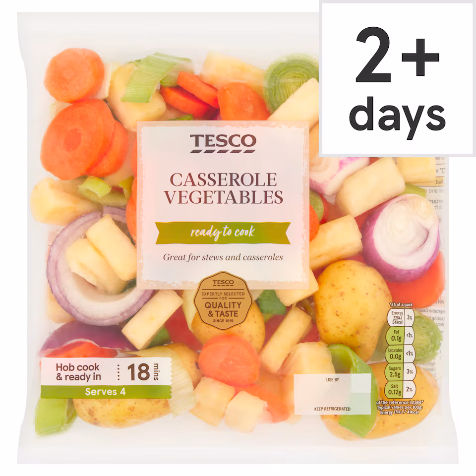 Tesco Casserole Vegetables 600G