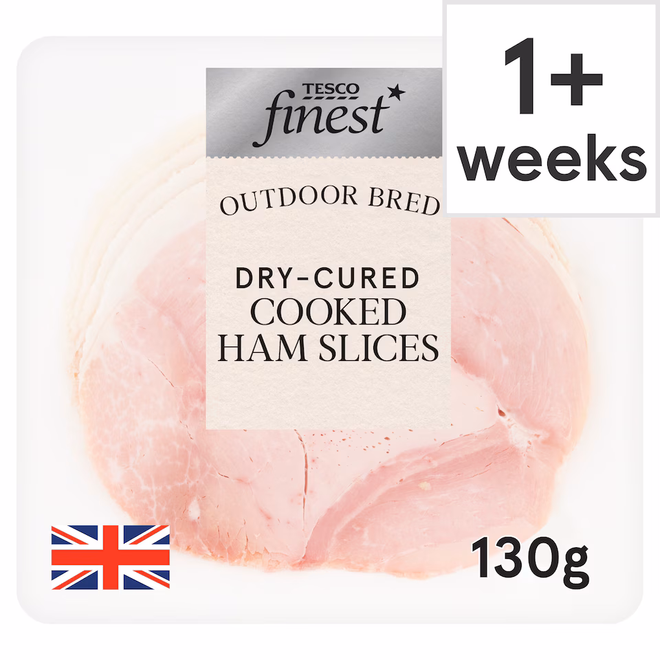 Tesco Finest Dry Cured Cooked Ham Slices 130g