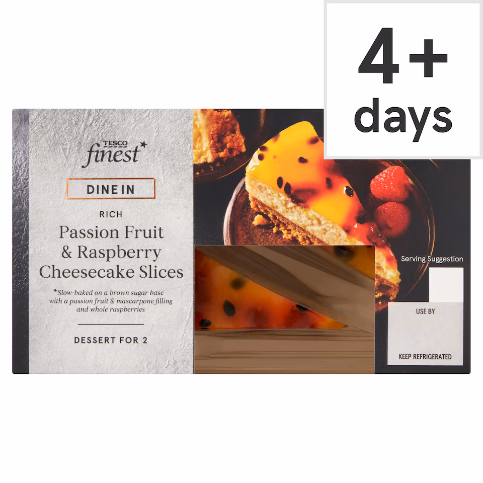 Tesco Finest Passionfruit & Raspberry Cheesecake Slices 180g