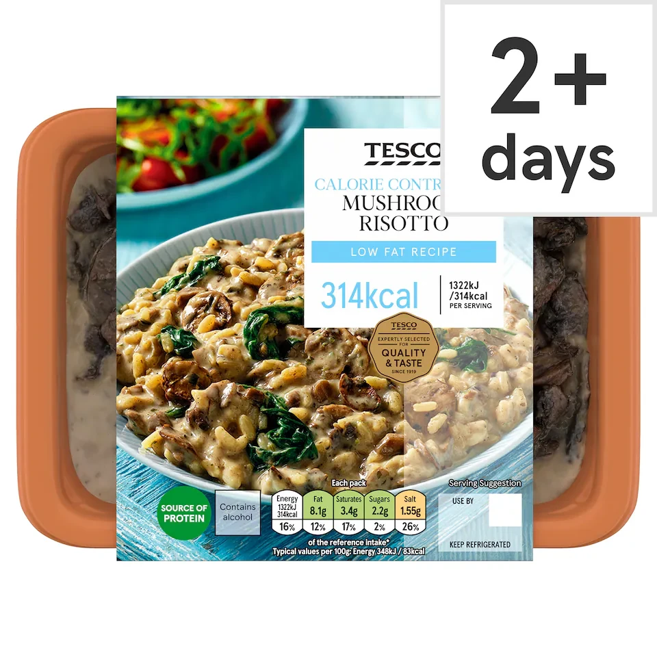 Tesco Calorie Controlled Mushroom Risotto 380g