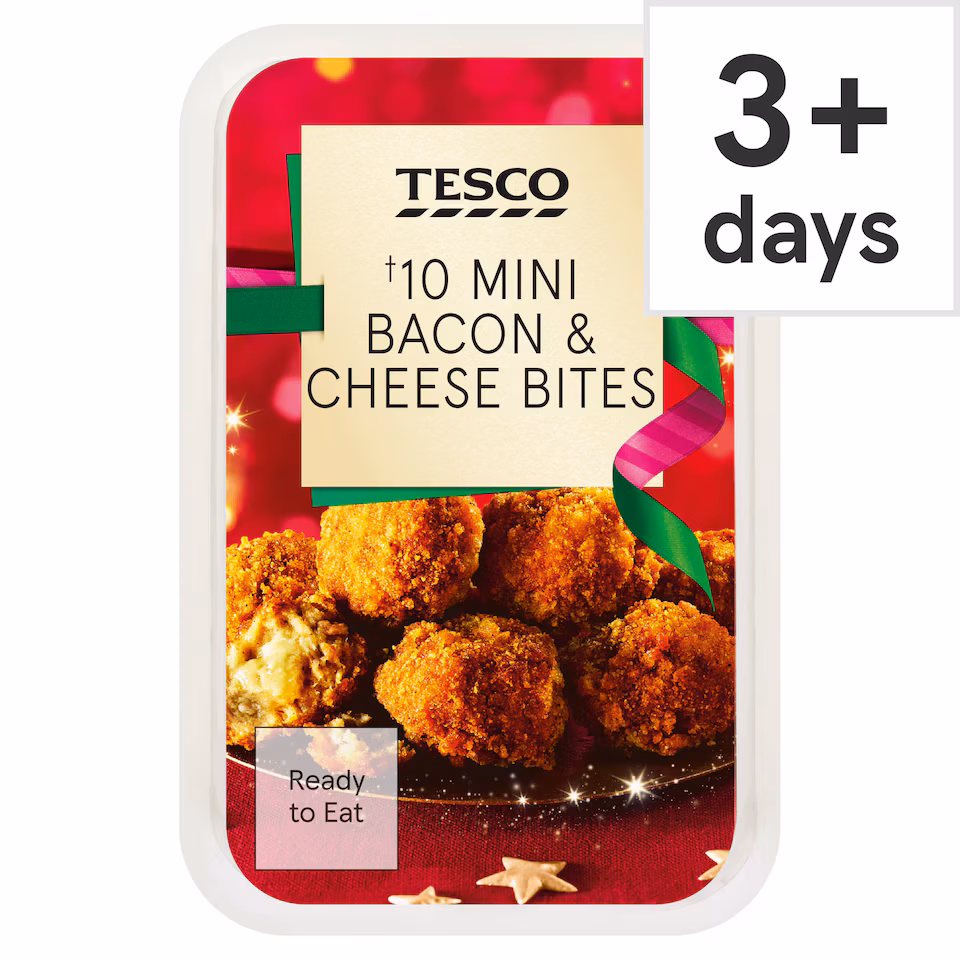 Tesco 10 Mini Cheese & Bacon Bites 180g