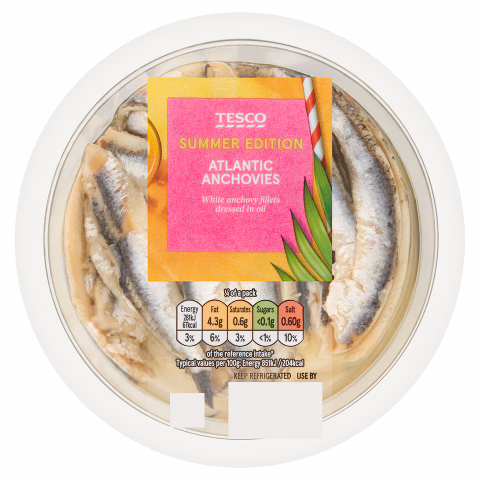 Tesco Atlantic Anchovies 130g