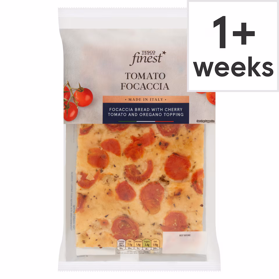Tesco Finest Tomato Focaccia 170g