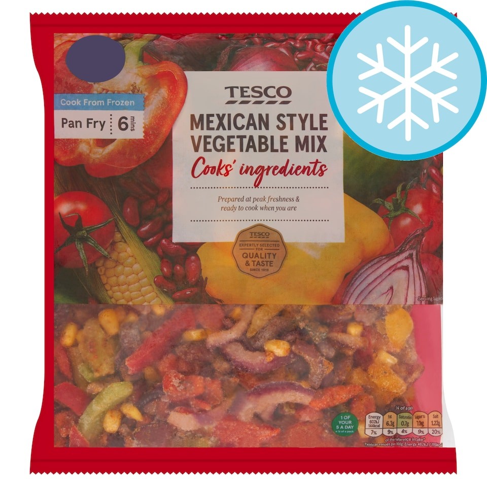 Tesco Mexican Stir Fry Mix 500g