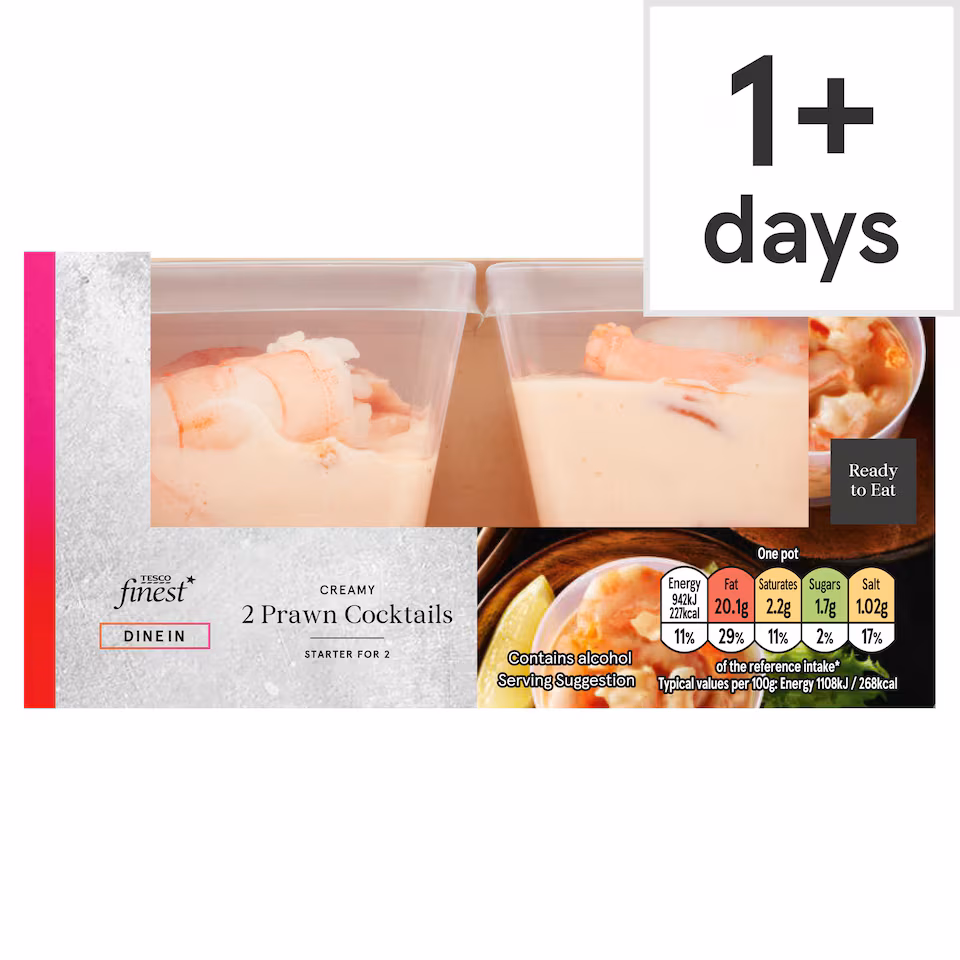 Tesco Finest Dine-In 2 Prawn Cocktail 170g