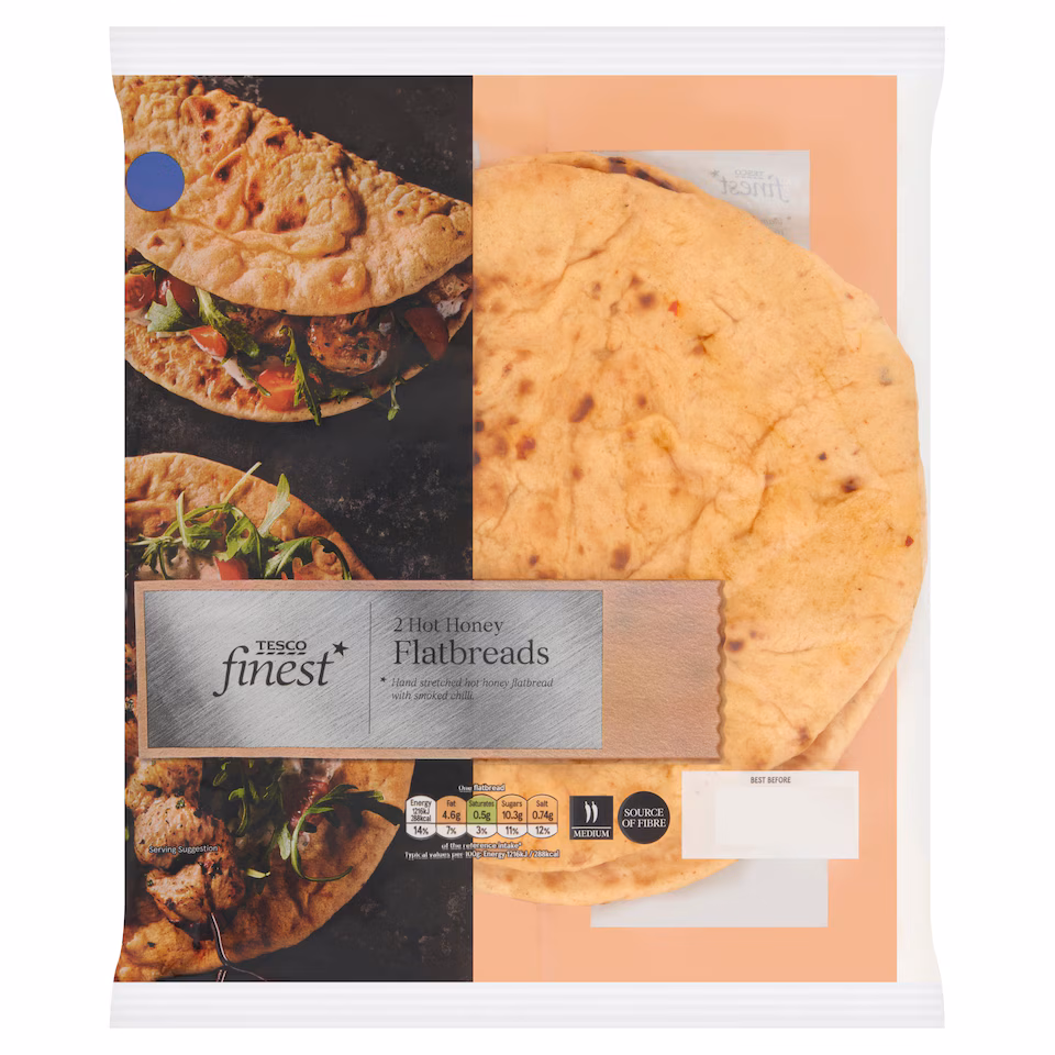 Tesco Finest Hot Honey Flatbreads 2 pack