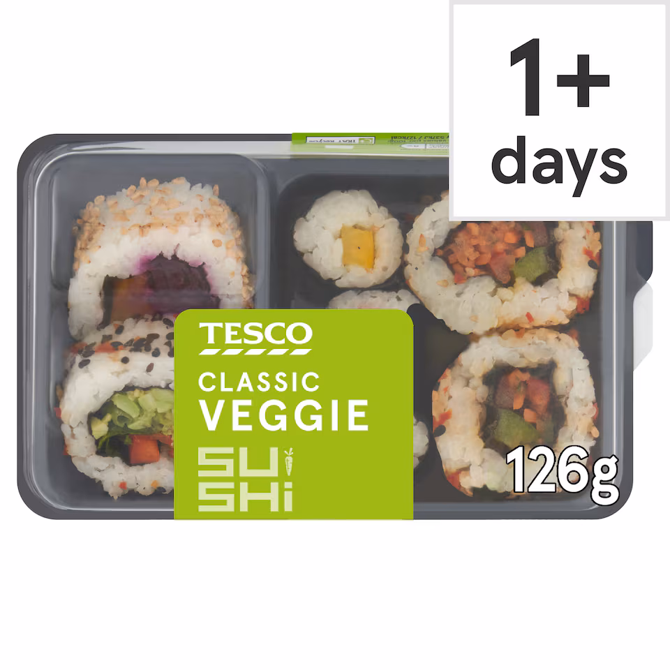 Tesco Classic Veggie Sushi 126g