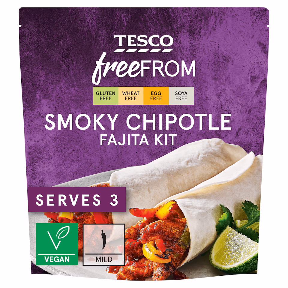 Tesco Free From Smoky Chipotle Fajita Kit 295g
