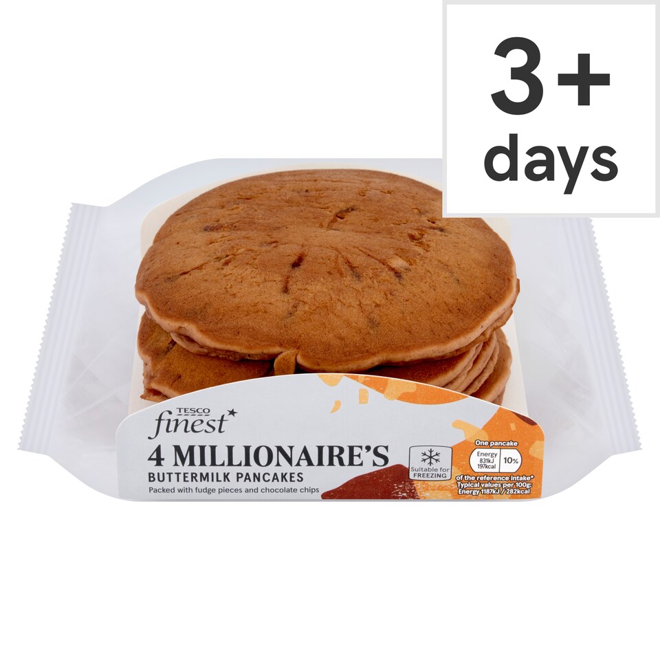 Tesco Finest 4 Millionaire Buttermilk Pancakes