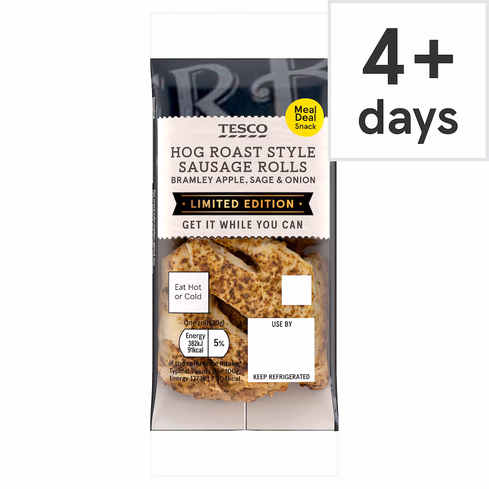 Tesco Hog Roast Style Sausage Rolls 60g