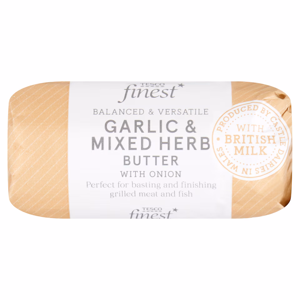 Tesco Finest Garlic & Mixed Herb Butter With Onion 90g