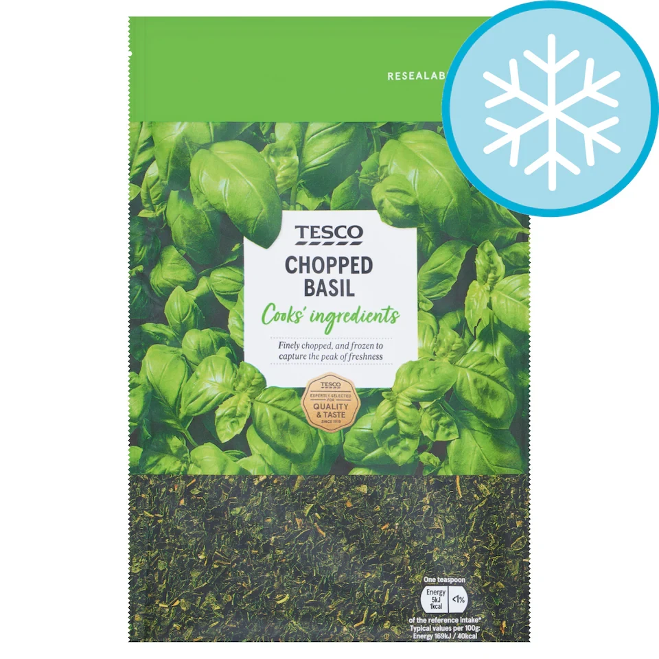 Tesco Chopped Basil 50g