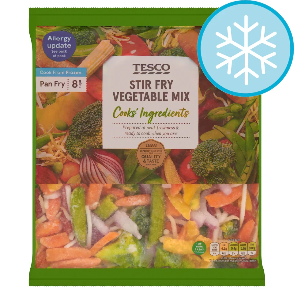 Tesco Stir Fry Vegetable Mix 500g