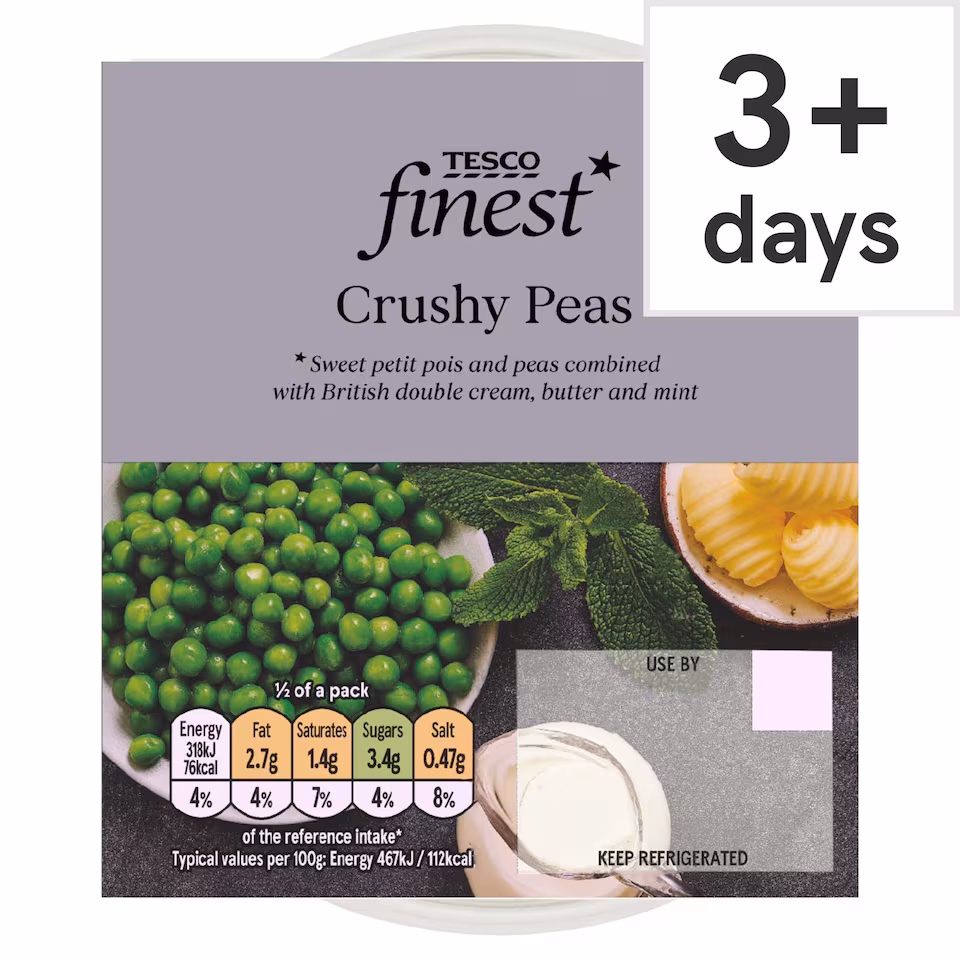 Tesco Finest Crushy Peas 150g