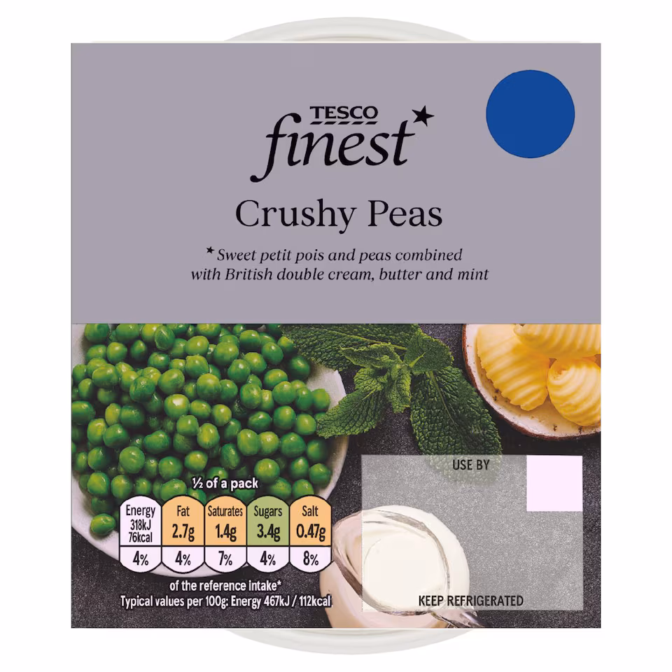 Tesco Finest Crushy Peas 150g