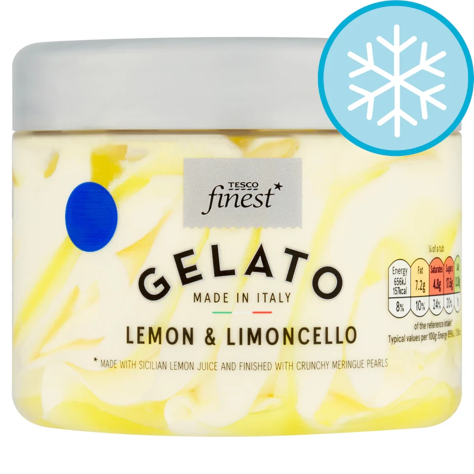 Tesco Finest Lemon & Limoncello Gelato 480ml